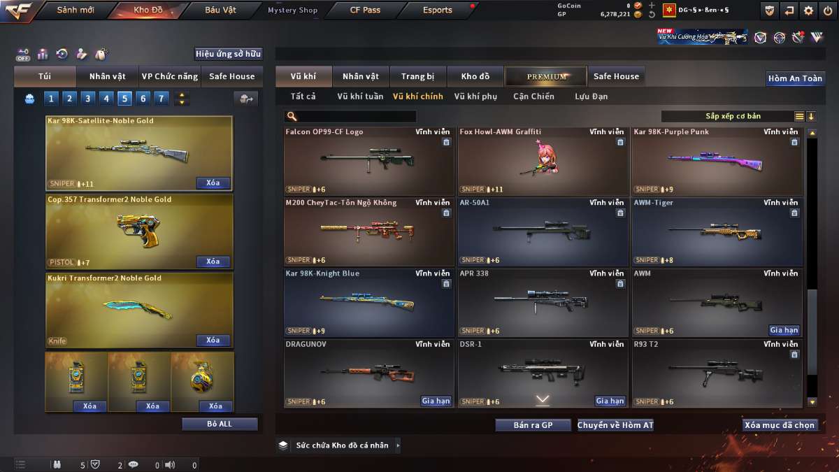 shop acc cf uy tin gia re